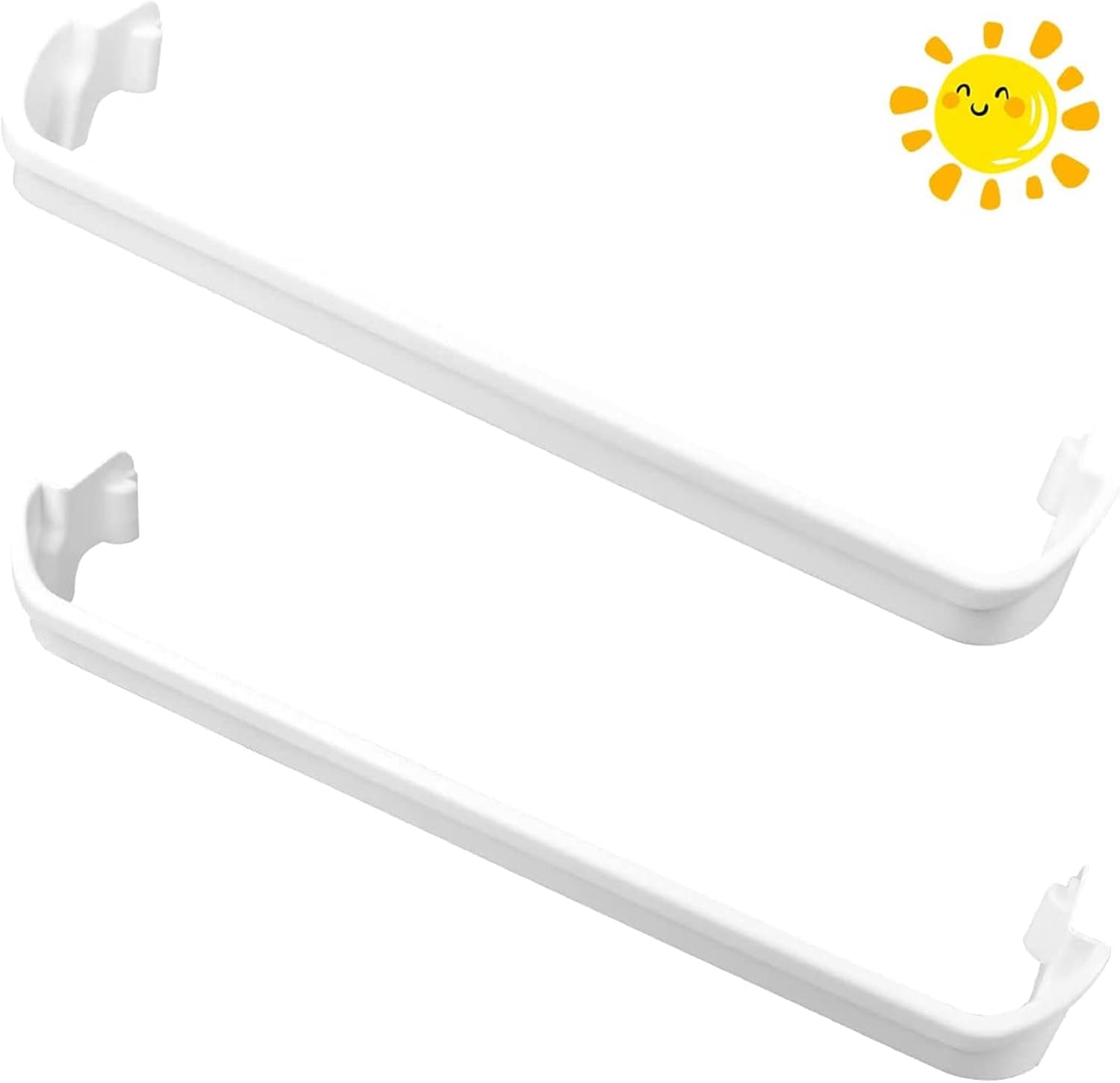 Replace Parts 240534901 & 240534701 Refrigerator Door Shelf Bar Rail, Door Shelf Retainer Bar. Compatible with Frigidaire, Kenmore, Westinghouse, Crosley