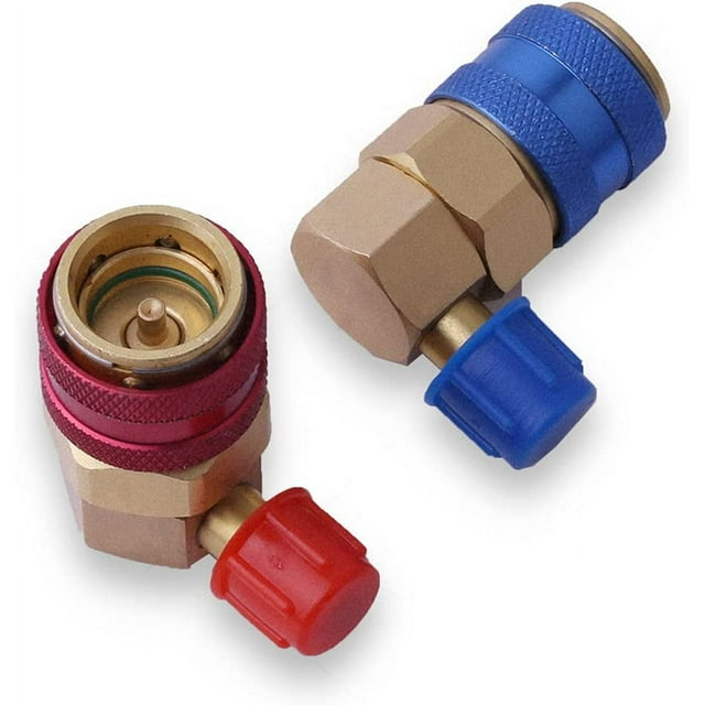Replace R134A Adapter, (2pcs) Air Conditioning Manifold Freon, Quick