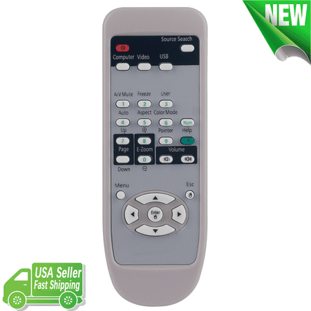 Replace Remote Control for Epson Projector EMP-8300 EMP-1830 EMP-1815 EMP-7900