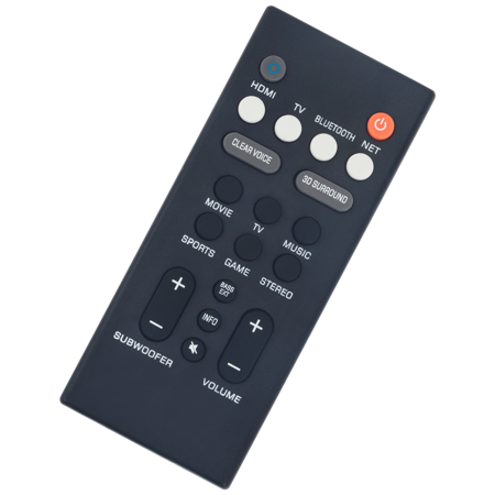 Replace Remote Control for Yamaha Front Surround System YAS-209 YAS-109 Soundbar