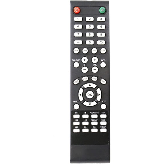 Replace Universal Remote Control fit for Element TV LDFW406 ELCFT262 ELDFW322 ELCFW326 ELCFW329 ELDFT404 ELCFW328 ELDFW464 ELDFT465J ELDFQ501J ELEFQ501J ELGFW601 ELDFW501 ELEFW193 ELEFJ191 ELEFT195