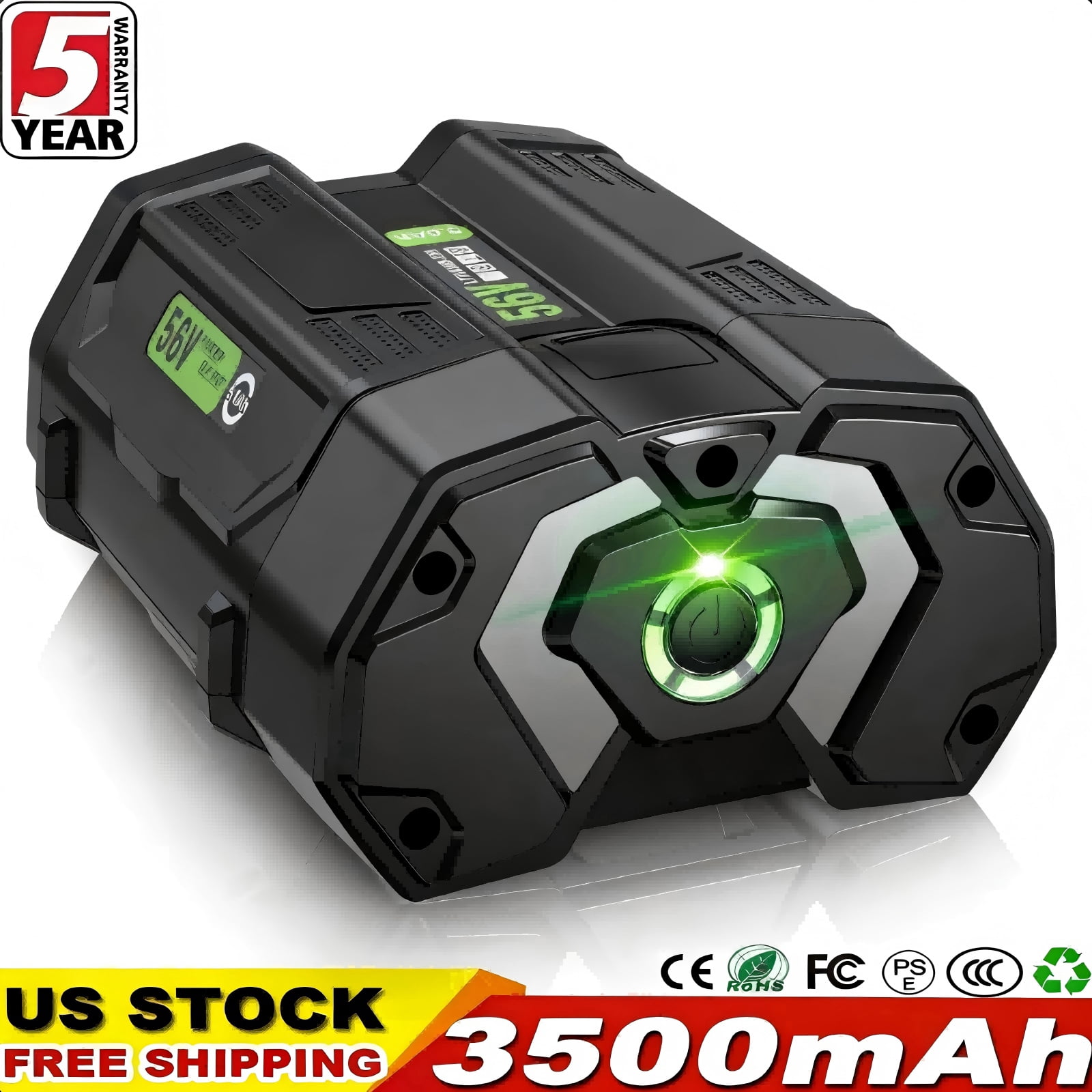 56V 3.5Ah Replacement for EGO Battery BA2800T BA2800 BA4200 BA1400 Compatible with Ego 56V Battery Power+ Cordless Tools