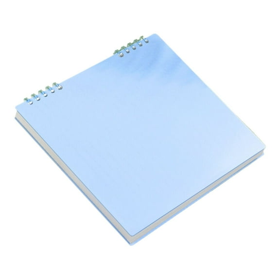 Replaceable 5-ring refillable notebook featuring wide-ruled grid paper—A5 size—ideal for writing, sketching, and note-taking, meeting both professional and personal needs.