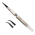 thumbnail image 1 of Replaceable Anti-static Straight Tweezers with Curved Tip DIY Repair Tool for Cellphone Disassembling, 1 of 5