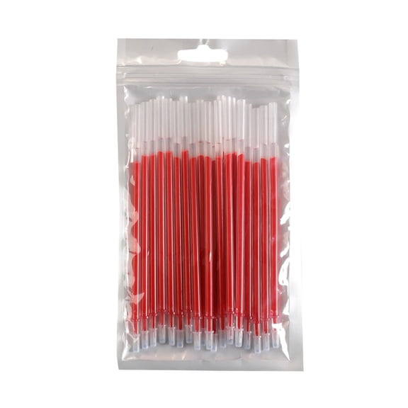 Replaceable Refill, Liquid Gel Pen, 0.38mm Red Ink, Set of 20