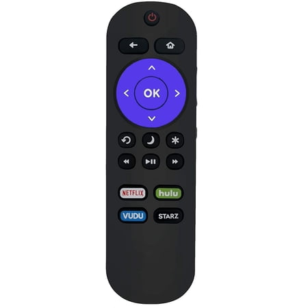 Replaced Element 101018E0011 Roku 4K ULTRA Smart TV Remote Compatible with All Element Roku TVs E4SW5518RKU E4SW5017RKU 101018E0011 E2SW6518RKU Netflix hulu Vudu Starz