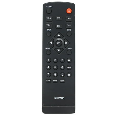 Replaced Emerson Sylvania Remote for LC320EM2 LC320EM1F LC320EM2F LC320SL1 LC320SLX LC320EMX LC320EMXF LC195EMX LC320EM1 LC195SLX Compatible with NH000UD Emerson & Sylvania TV Remote Control