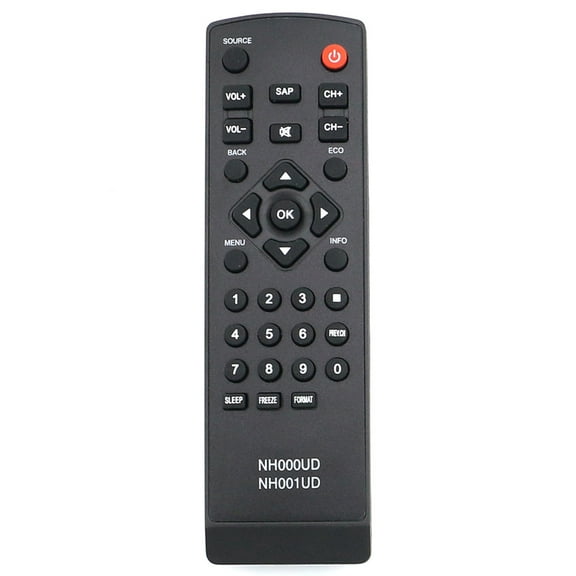 Replaced Remote Fit for Emerson Sylvania TV CLC320EM2F CLC401EM2F LC190EM1 LC190EM2 LC190SL1 LC220EM1 LC220EM2 LC220SL1 LC260EM1 LC260EM2 LC260EM2A LC320EM1 LC320EM1F LC320EM2 NH000UD NH001UD