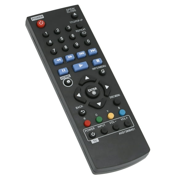 Replaced Remote Fit for LG BLU RAY DISC DVD Player BD640 BP135 BP135N BP135W BP135WN BP135W-N BP145 BP155 BP155N BP175 BP200 BP255 AKB73896401