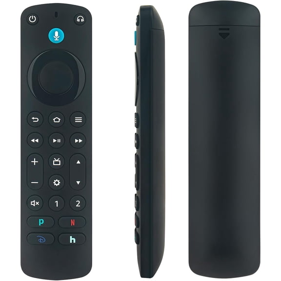 Replaced Voice Remote Control fit for TVs Omni QLED/Omni/ 4-Series/2-Series/Requires Compati e Smart TV Stick 4K Max Cube Stre-Aming Media Players (Without Backlit)