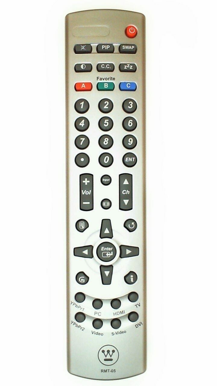 Replaced Westinghouse RMT-05 TV Remote Control Compatible with