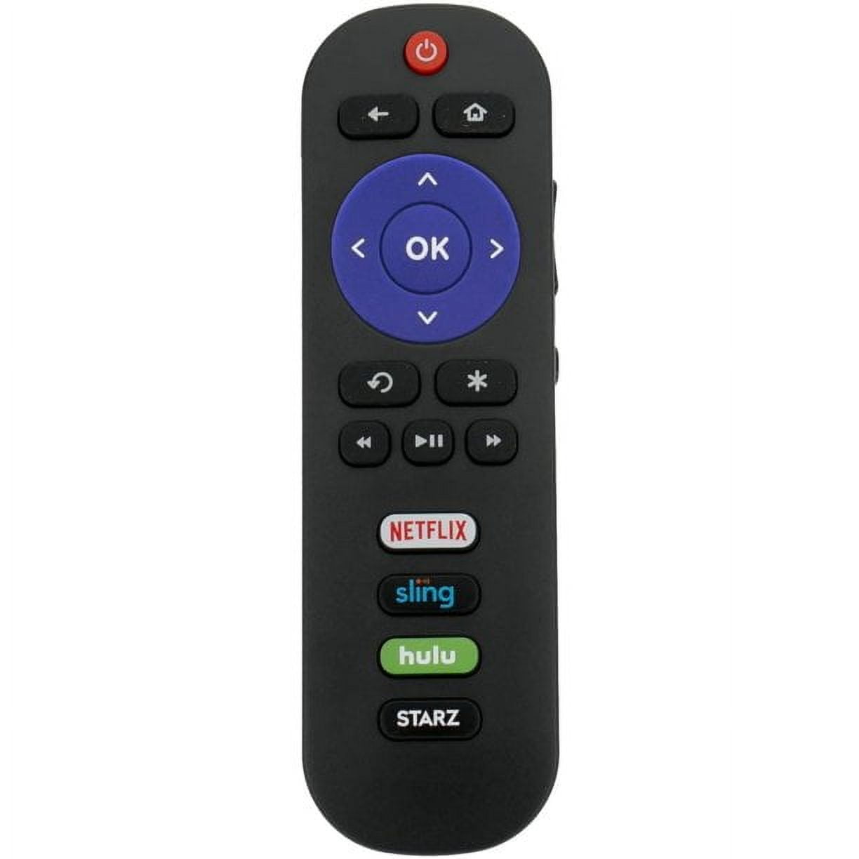 Replaced Westinghouse Roku TV Remote Control with Netflix Sling Hulu