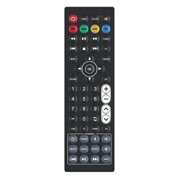 Replaced waterproof Remote Control Fit for Furrion Aurora TV FDUP50CSA FDUF65CBS FDUP43CSA FDUP43CSA
