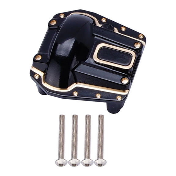 Replacement 1/6 RC Crawler Brass Diff Cover, Brass Front Rear Axle Differential Diff Cover Model Car DIY Replacement for Axial SCX6