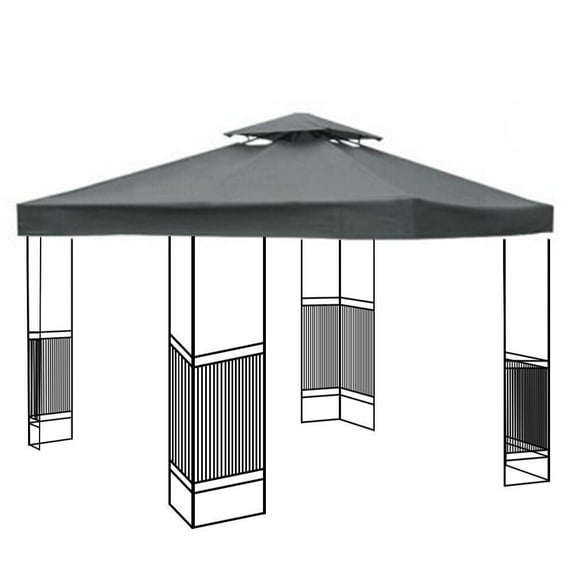 Replacement 10' X 10' Gazebo Canopy Top Patio Pavilion Cover Double Tier