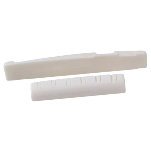 Replacement 12-String Acoustic Guitar Slotted Saddle Nut Carved Buffalo Bone