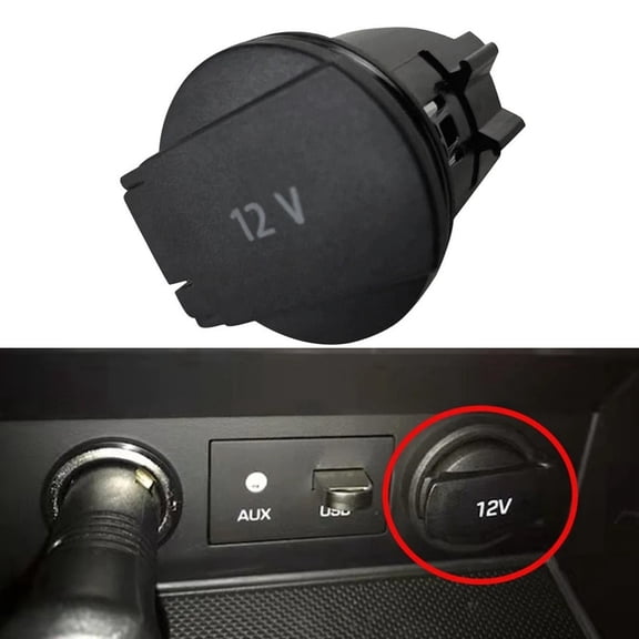 Replacement 12V Back Cover for Car Central Armrest Storage Box Fits For Passat B5 B6 B7 For Golf 2010 to 2017 Model Years