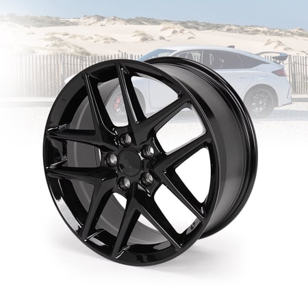 Replacement 18x8 Inch Wheel Black Rim for Honda Civic 2016-2024