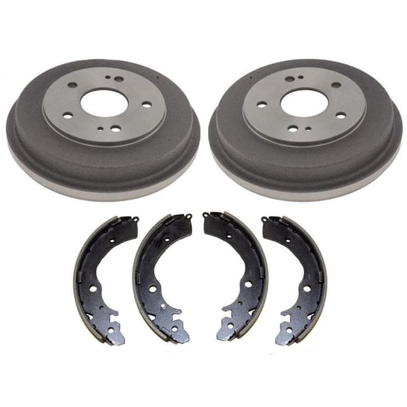 Replacement 1997-2001 Rear Brake Drums and Shoes Kit - 35067 B627 D3EA, for Fit 97-01 All Models