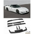 thumbnail image 1 of Replacement For 1997-2004 Corvette C5 ALL Models Performance Style ABS Plastic - Matte Black Front Bumper Open Vented Lip Splitter ZR1 Extended Style Side Skirts Panel Pair & Rear Trunk Wing Spoiler, 1 of 23