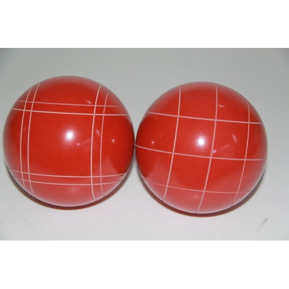 Replacement 2 Pack - EPCO Bocce Balls with Criss Cross and Close Curvey Stripes - Rustic Orange 110mm
