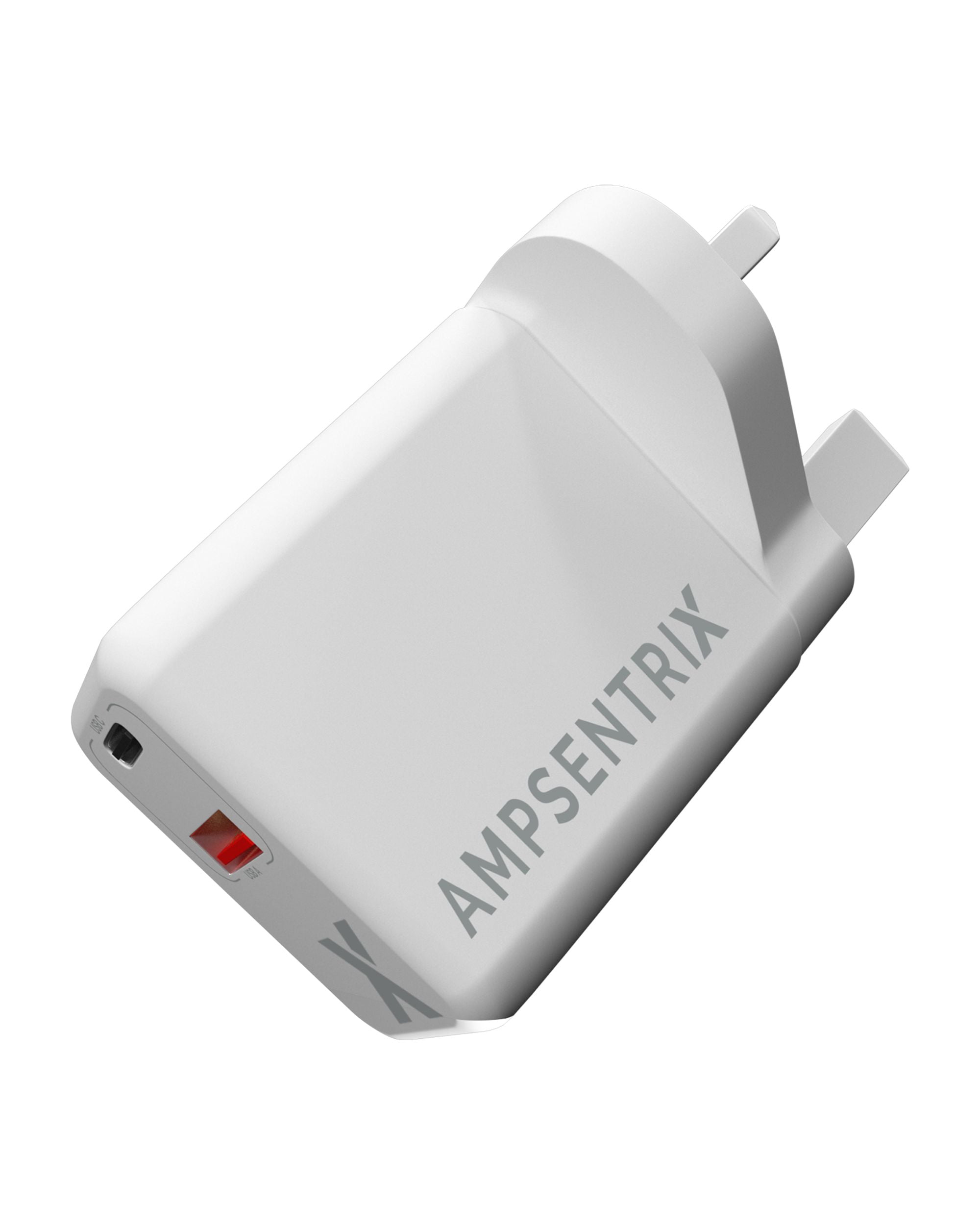 Replacement 2 Plug - 20W USB Type C And USB Type A Wall Power Adapter  (220V Uk)