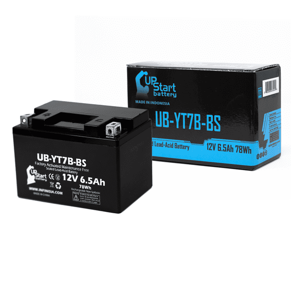 Replacement 2004 Yamaha YFZ450 450CC Factory Activated, Maintenance Free, ATV Battery - 12V, 6Ah, UB-YT7B-BS