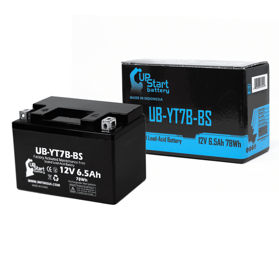 Replacement 2004 Yamaha YFZ450 450CC Factory Activated, Maintenance Free, ATV Battery - 12V, 6Ah, UB-YT7B-BS