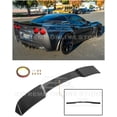 thumbnail image 1 of Replacement for 2005-2013 Chevrolet Corvette C6 All Models | ZR1 Extended Style ABS Plastic Painted Glossy Black Rear Trunk Lid Wing Spoiler (ABS Plastic - Glossy Black), 1 of 12