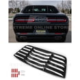 thumbnail image 1 of Replacement For 2008-Present Dodge Challenger Models | EOS Track Performance ABS Plastic Primer Black Rear Window Louver Sun Shade Cover LOUVER-226-ABS, 1 of 12