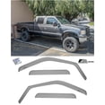 thumbnail image 1 of Replacement For 2009-2016 Ford F250 F350 F450 F550 Crew Cab Models | EOS Visors JDM In-Channel Style SMOKE TINTED Side Vents Window Deflectors Rain Guard DWV-V20_DWV-V21, 1 of 12