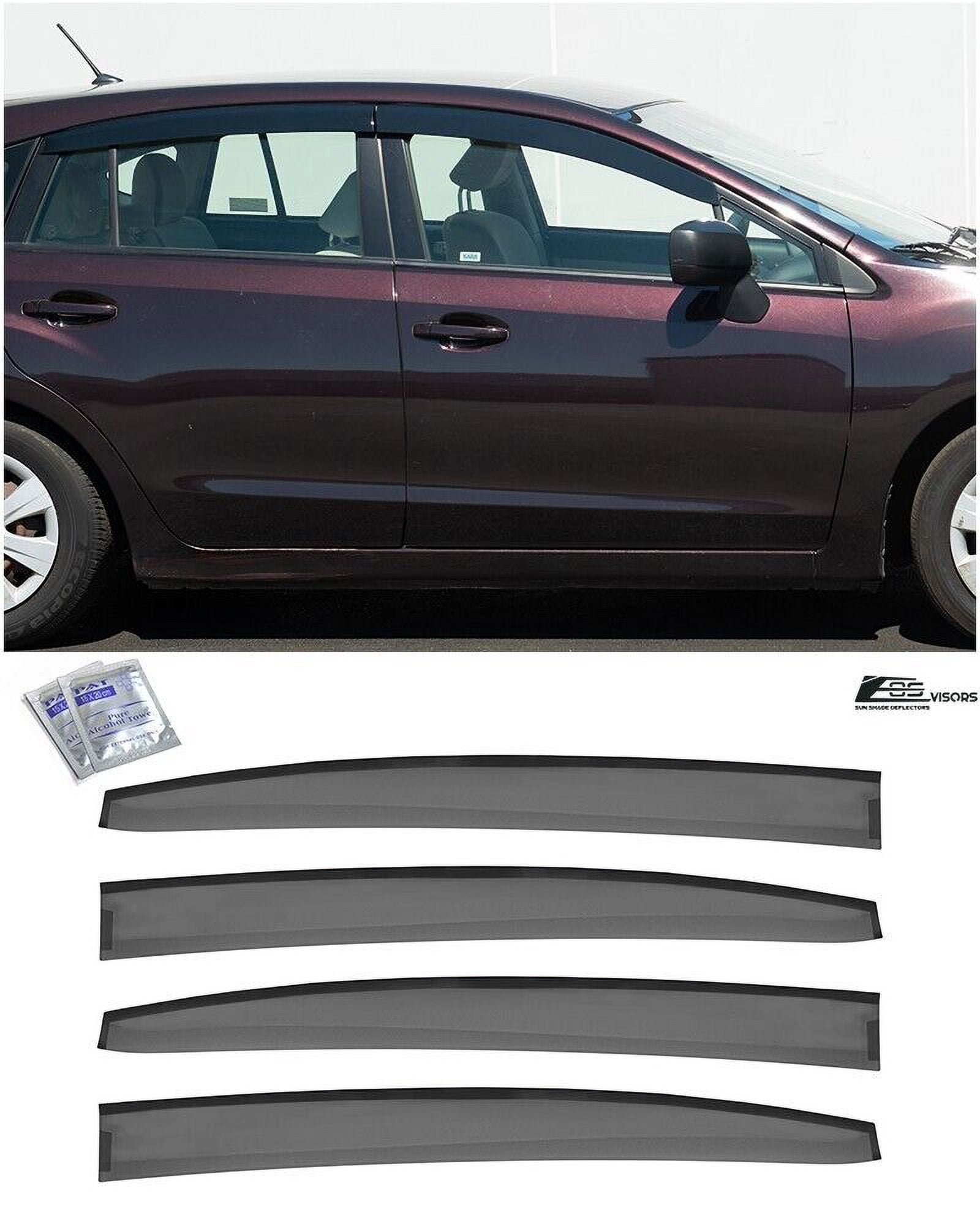 Goodyear Winddeflector voor/compatibel met Subaru XV 2017-2023, regengeleiders voor deuren, windgeleiders voor auto's, in-channel, 4 stuks Goodyear Winddeflector voor/compatibel met Subaru XV 2017-2023, regengeleiders voor deuren, windgeleiders voor auto's, in-channel, 4 stuks