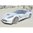 thumbnail image 1 of Replacement For 2014-2019 Corvette C7 ALL Models | Z06 Stage 2 Front Bumper Lip Splitter With Side End Caps & Side Skirts Rocker Panel Pair (Carbon Fiber), 1 of 12