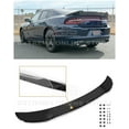 thumbnail image 1 of Replacement For 2015-Present Dodge Charger | SRT8 HellCat Extended Style ABS Plastic Painted Glossy Black Rear Trunk Lip Wing With Wickerbill Spoiler (ABS Plastic - Painted Glossy Black), 1 of 12