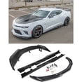 thumbnail image 1 of Replacement For 2016-2022 Chevrolet Camaro SS / 2019-2022 Chevrolet Camaro LT LS RS | ZL1 Style Carbon Fiber Front Lip Splitter Side Skirts & Rear High Wing Spoiler Combo Kit, 1 of 12