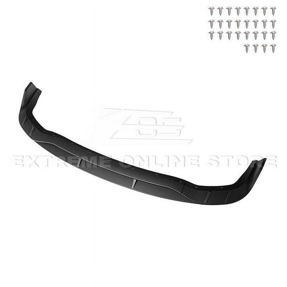 Replacement For 2021-Present Dodge Durango SRT HellCat Models | SRT Track Performance Style ABS Plastic - Matte Black 4Pcs Front Bumper Lower Lip Splitter