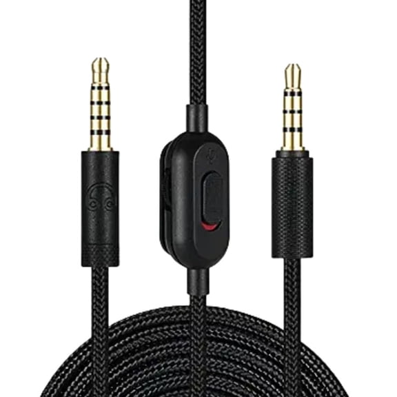 Replacement 3.5mm Cable with Volume Control for G433/G233 Earphone Cord Upgrades Your Gaming Gear Reduce Loss Wire