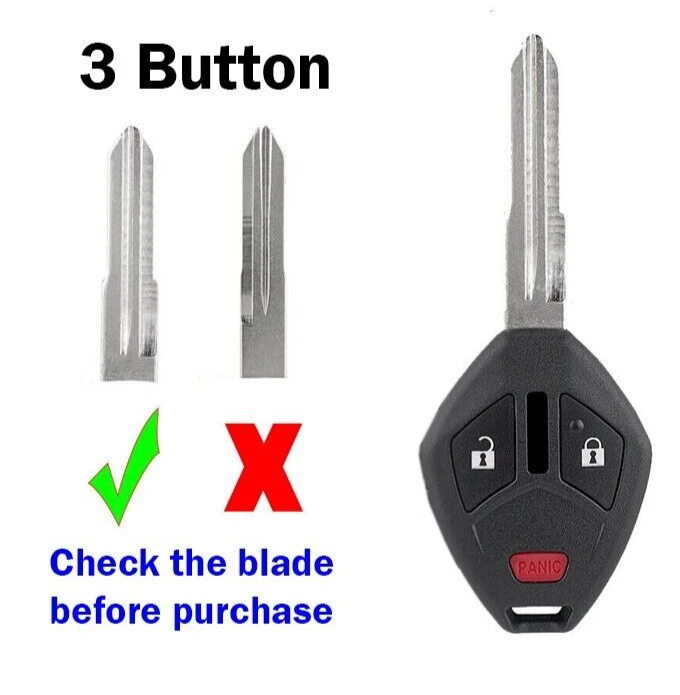 AS011008 Remote Key Shell 3 Button (Right Side) For Mitsubishi AS011008 Remote Key Shell 3 Button (Right Side) For Mitsubishi