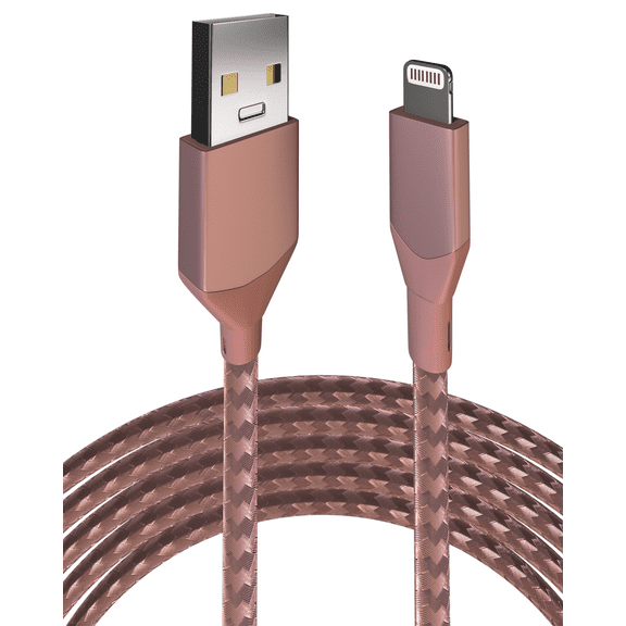 Replacement 3 ft Non-MFI Lightning To USB Type A Cable  (Infinity) (Pink)