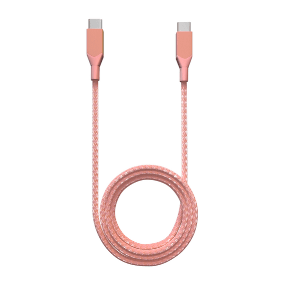 Replacement 3 ft USB Type C To USB Type C Cable  (Infinity) (Pink)