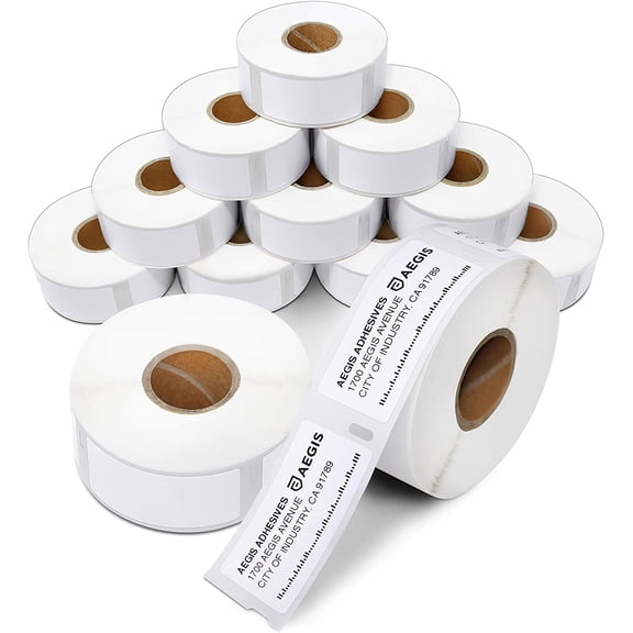 Replacement for 30336 (12 Rolls, 6000 Labels) 1" X 2 1/8" Direct Thermal Barcode and Address Labels - Compatible with LabelWriter 450, 450 Turbo, 4XL (NOT 550, 5XL)