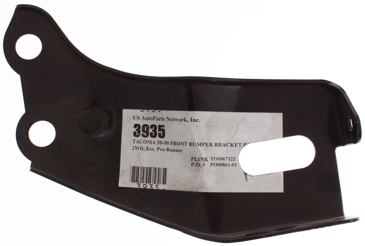 Replacement 3935 Bumper Bracket Compatible For 1998-2000 Toyota Tacoma Front, Right Passenger