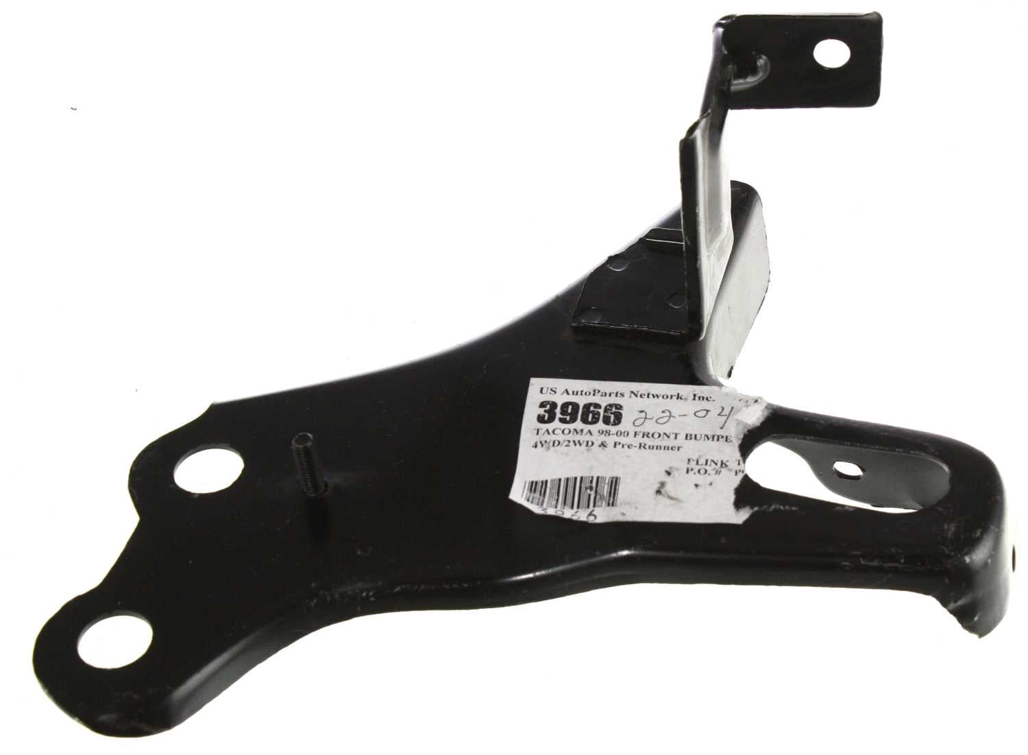 Replacement 3966 Bumper Bracket Compatible For 1998-2000 Toyota Tacoma Front, Right Passenger