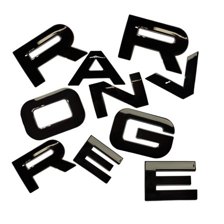 Replacement 3D Raised Front Head ABS Letter Decal Rear Letters Emblem Tailgate Letter Rear Emblem Sports Line Badge Compatible with RxxxE and RxxxR (Matte Black)