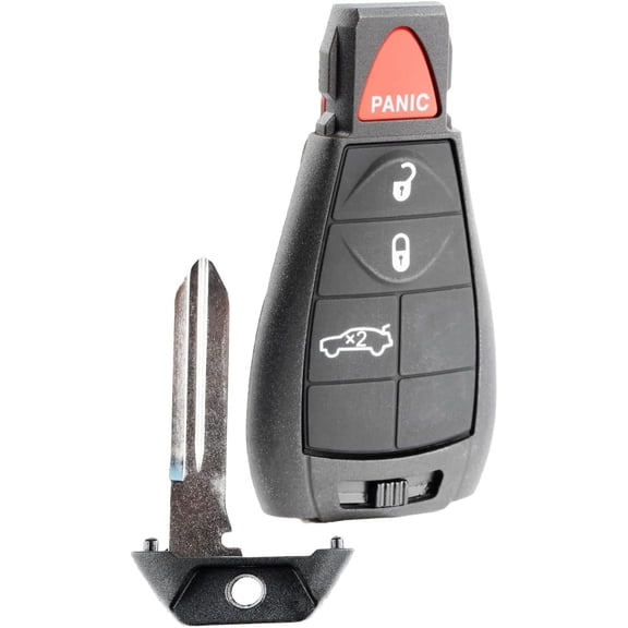 Replacement 4-Button Keyless Entry Remote Key Fob for 2008-2012 Charger Challenger 2008 Magnum 2008-2011 Chrysler 300 (IYZ-C01C, M3N5WY783X)