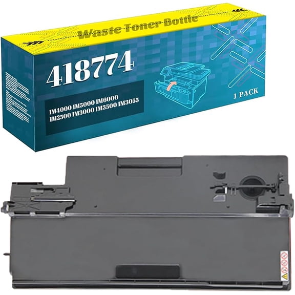 Replacement 418774 Waste Toner Bottle for Ricoh IM4000 IM5000 IM6000 IM2500 IM3000 IM3500 IM3055 Printer 1 Pack