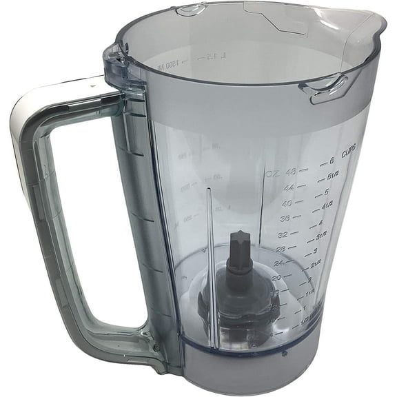 Replacement 48oz Pitcher Bowl for BL206 BL207 BL250 700w Extreme Kitchen System Pulse Blender, White