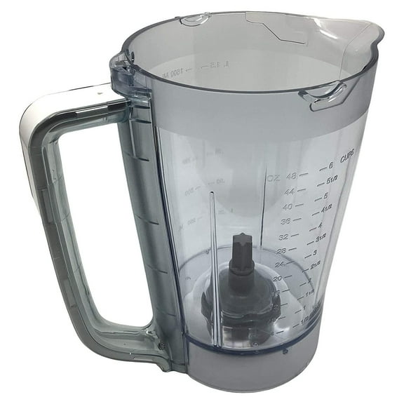 Replacement 48oz Pitcher Bowl for BL206 BL207 BL250 700w Extreme Kitchen System Pulse Blender, White