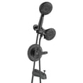 thumbnail image 1 of Replacement 5" Dual Shower Combo Faucet Tub Trim Kit for Delta 13/14 Series, High Pressure Round Rain Shower Head& Handheld Set Faucet System, Matte Black (Valve& Catridge Not Inclued), 1 of 9