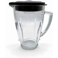 thumbnail image 1 of Replacement 6-cup glass jar with Jar Lid,Compatible with Oster Pro 1200 Blenders (BLSTMB-CBG, BLSTMB-CBF, BLSTMB-BBG) and Oster Master Series Blender(BLSTJJ-GPB-000,BLSTTM-GM0-000) (Glass with lid), 1 of 6